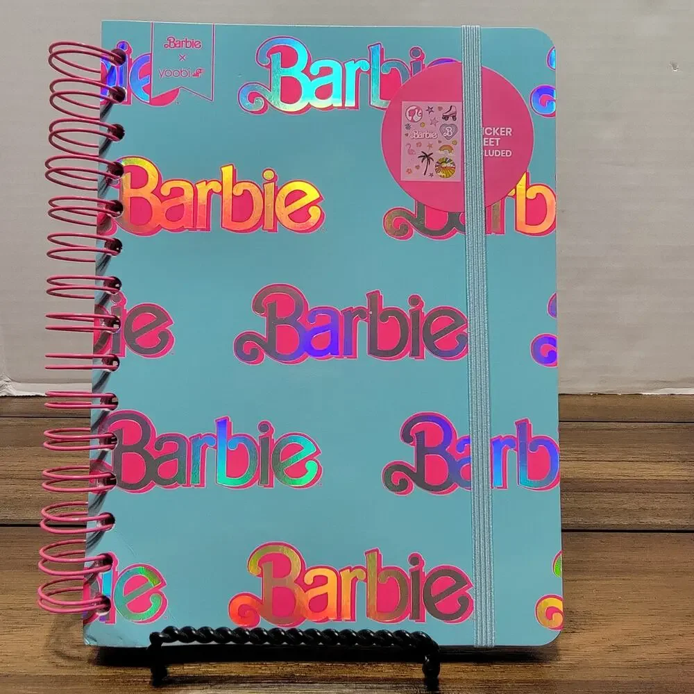 3 Pc Barbie Notebooks: Spiral, Composition & Journal - NEW
